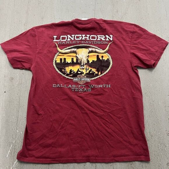 Harley Davidson 1903 HD Mens T-shirt Size XL Longhorn Dallas/Fort Worth TX‎ - Picture 2 of 4